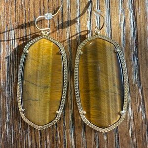Vintage Kendra Scott Tiger’s Eye earrings***read description